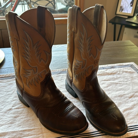 Ariat Heritage Stockman Western Boots Men’s Size US 10.5 EE Brown 10002252 - Picture 1 of 14